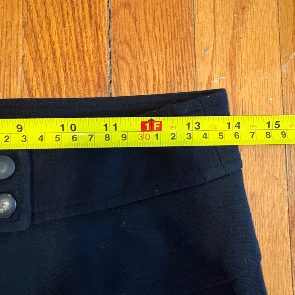 Diane Von Furstenberg Women 6 Mulberry Black Double Knit Viscose Pants 28" X 34" - Picture 5 of 6